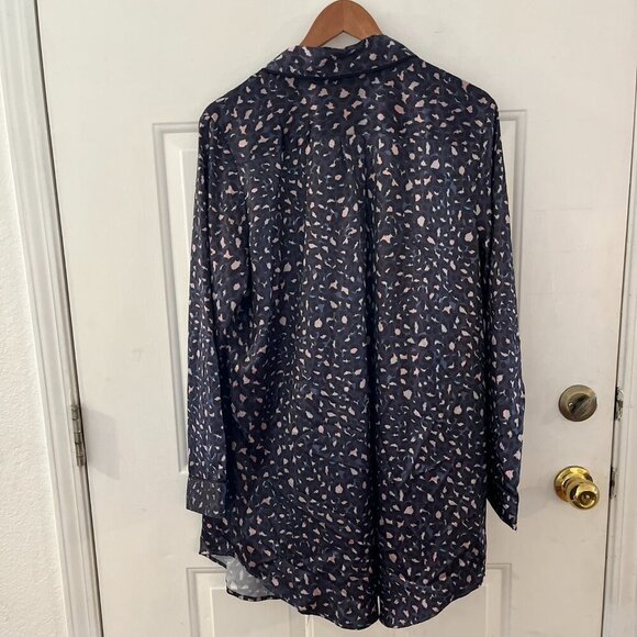 Victoria's Secret Woman's Multicolored Silky Animal Print Pajama Dress Sz lr - Picture 6 of 8